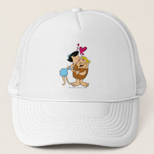 The Flintstones Betty Kissing Barney Trucker Hat