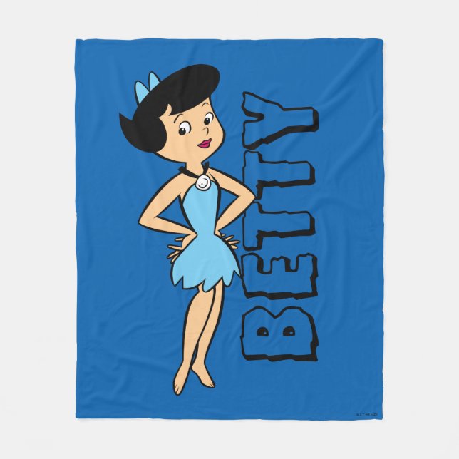 The Flintstones | Betty Rubble Fleece Blanket (Front)