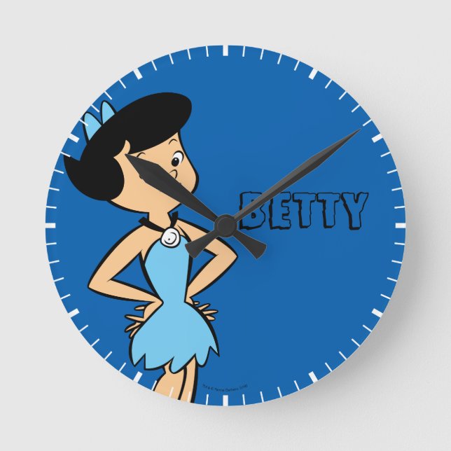 The Flintstones | Betty Rubble Round Clock (Front)
