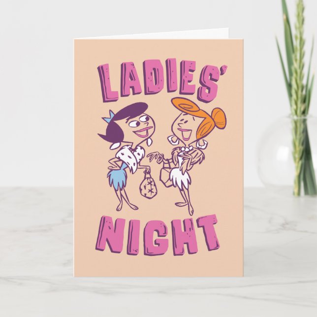 The Flintstones | Betty & Wilma - Ladies' Night Card (Front)
