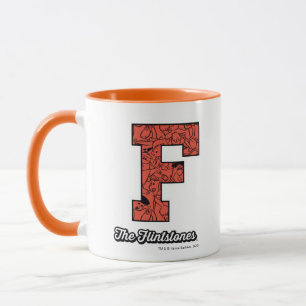 The Flintstones   Collegiate Style Monogram Mug