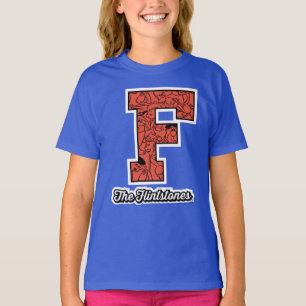 The Flintstones   Collegiate Style Monogram T-Shirt