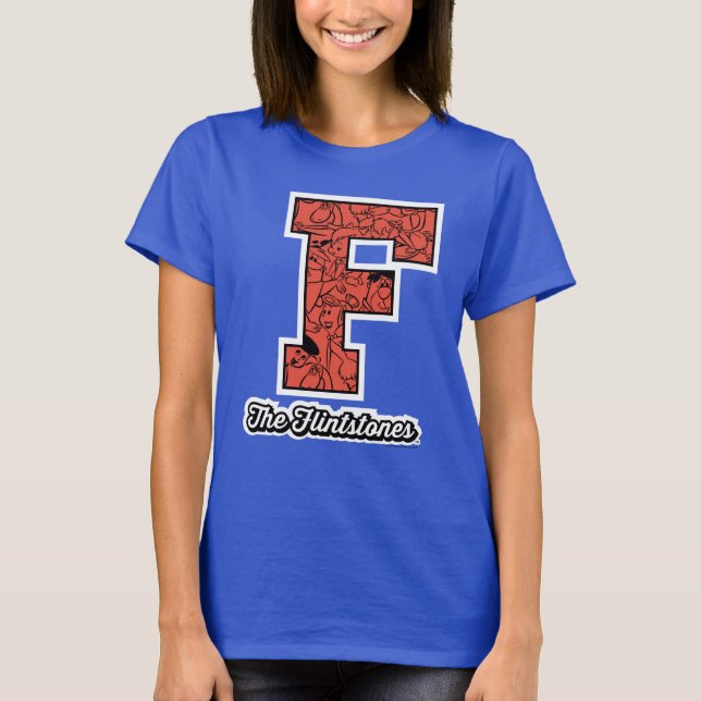 The Flintstones | Collegiate Style Monogram T-Shirt (Front)