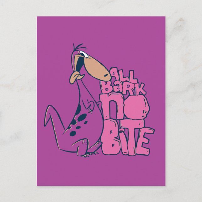 The Flintstones | Dino - All Bark No Bite Invitation Postcard (Front)