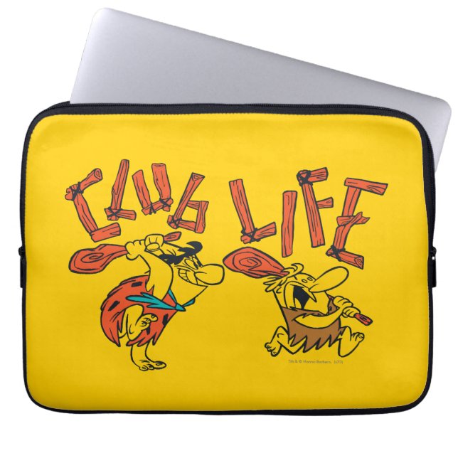 The Flintstones | Fred & Barney - Club Life Laptop Sleeve (Front)