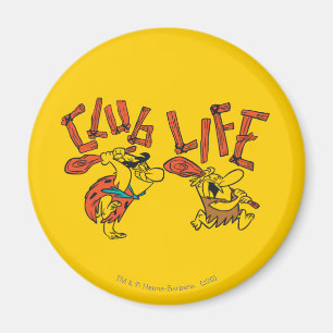 The Flintstones Fred & Barney - Club Life Magnet