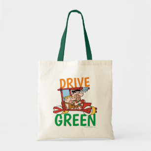 The Flintstones Fred & Barney - Drive Green Tote Bag