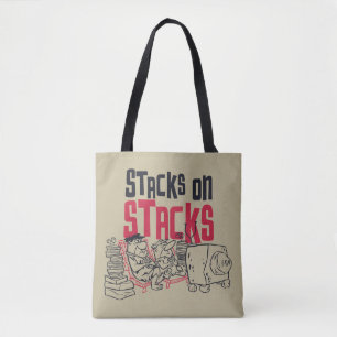 The Flintstones Fred & Barney - Stacks on Stacks Tote Bag