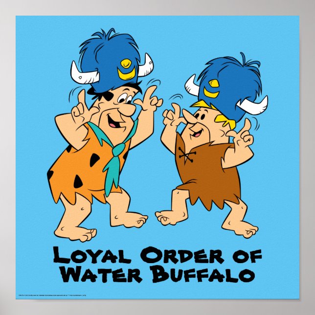 The Flintstones | Fred & Barney Water Buffaloes Poster (Front)