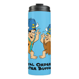 The Flintstones   Fred & Barney Water Buffaloes Thermal Tumbler
