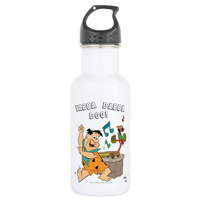 The Flintstones | Fred Flintstone Dancing 532 Ml Water Bottle (Front)