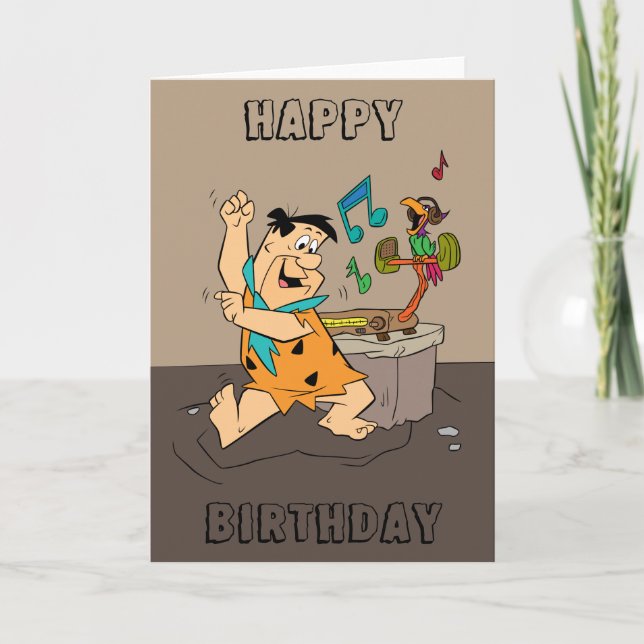 The Flintstones | Fred Flintstone Dancing Card (Front)