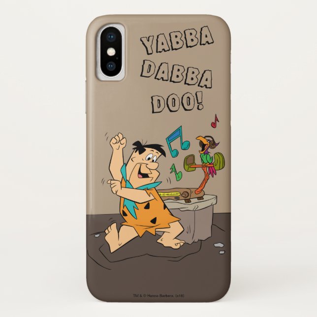 The Flintstones | Fred Flintstone Dancing Case-Mate iPhone Case (Back)