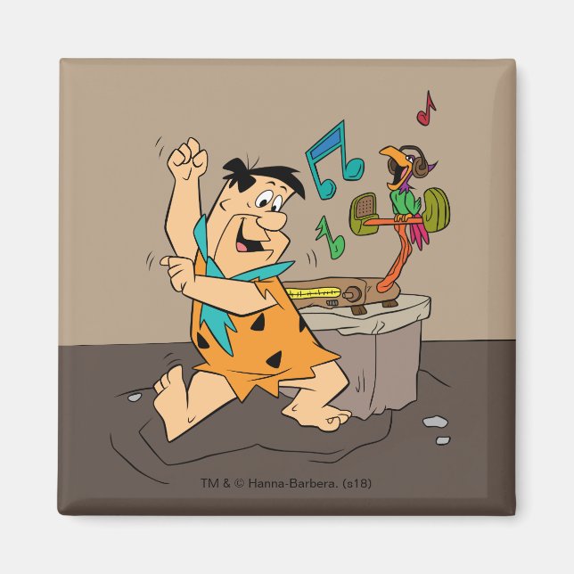 The Flintstones | Fred Flintstone Dancing Magnet (Front)