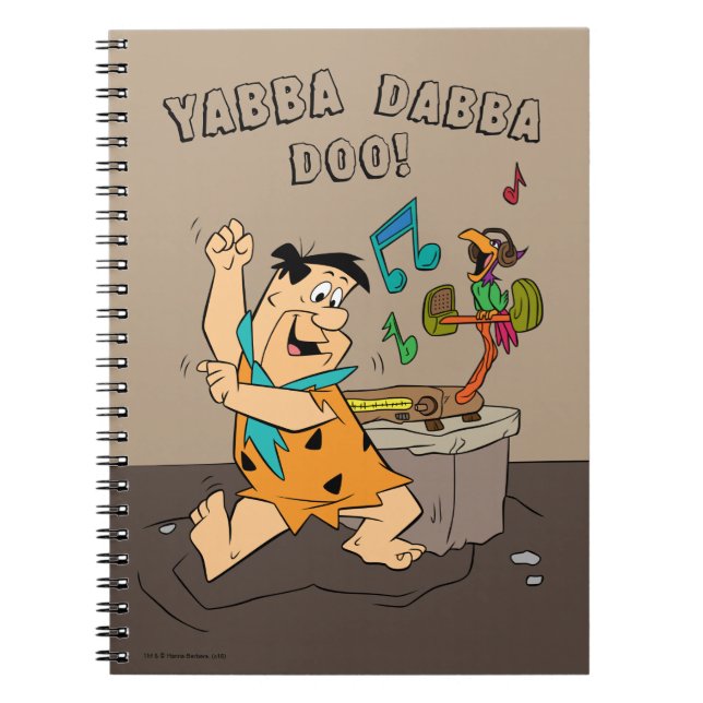 The Flintstones | Fred Flintstone Dancing Notebook (Front)