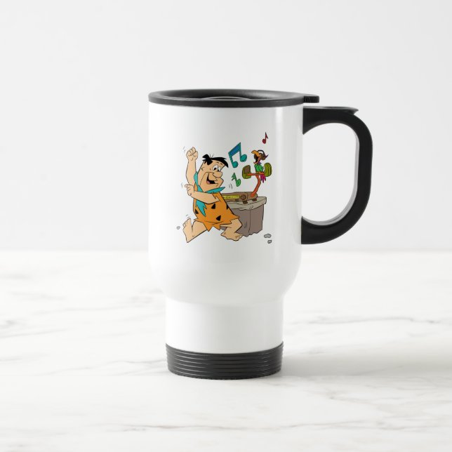 The Flintstones | Fred Flintstone Dancing Travel Mug (Right)
