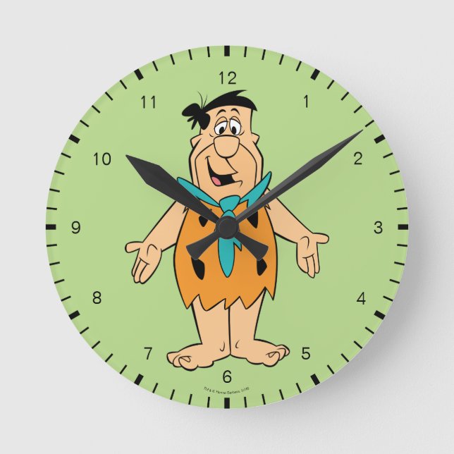 The Flintstones | Fred Flintstone Round Clock (Front)