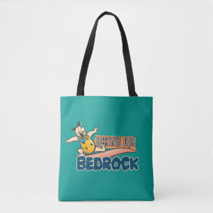 The Flintstones Fred - Greetings From Bedrock Tote Bag