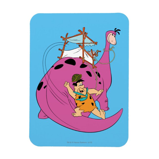 The Flintstones | Fred Sliding Down Tail Magnet (Vertical)
