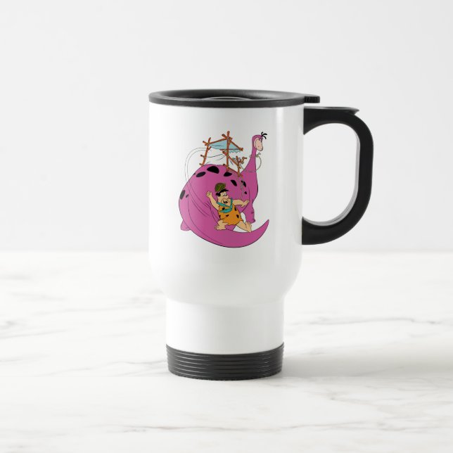 The Flintstones | Fred Sliding Down Tail Travel Mug (Right)