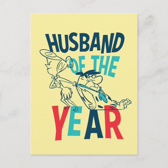 The Flintstones | Husband of the Year Invitation Postcard (Front)