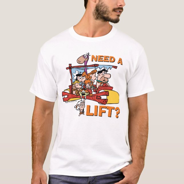 The Flintstones | Need A Lift? T-Shirt (Front)