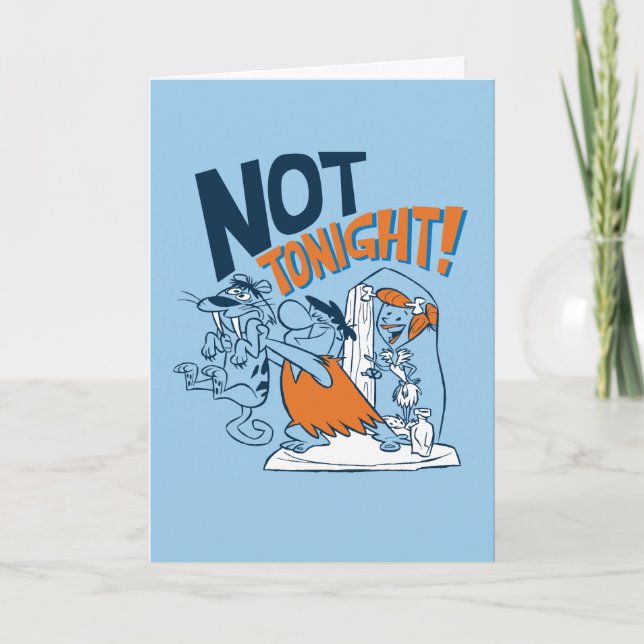 The Flintstones | Not Tonight! Card (Front)