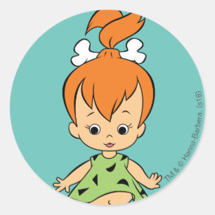 The Flintstones   Pebbles Flintstone Classic Round Sticker
