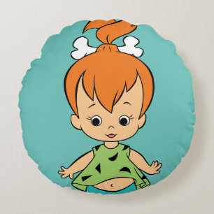 The Flintstones   Pebbles Flintstone Round Cushion