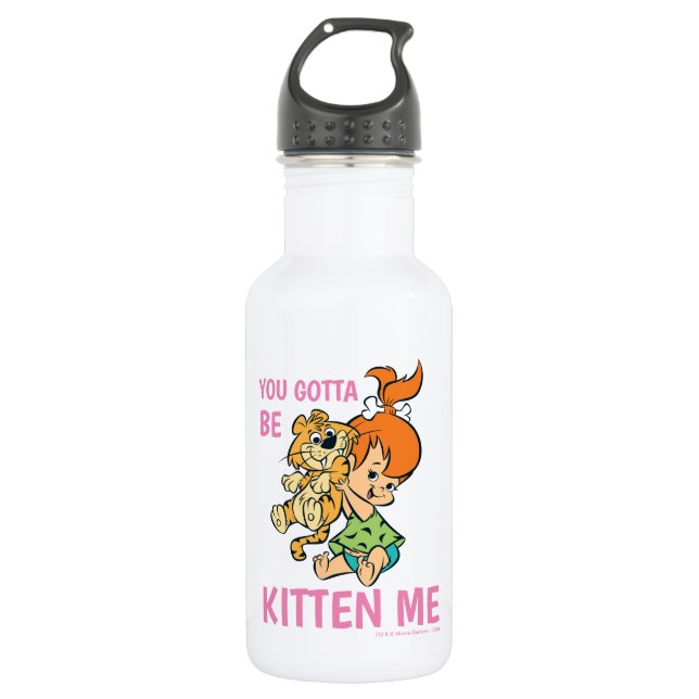 The Flintstones | Pebbles & Her Tiger 532 Ml Water Bottle (Front)
