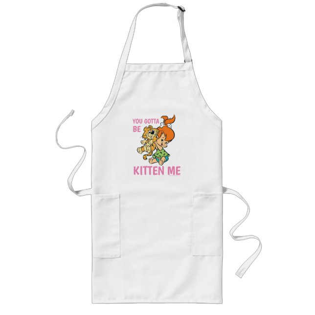 The Flintstones | Pebbles & Her Tiger Long Apron (Front)
