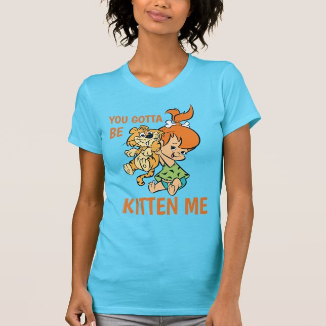 The Flintstones | Pebbles & Her Tiger T-Shirt (Front)