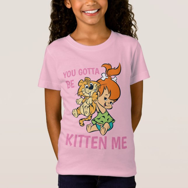 The Flintstones | Pebbles & Her Tiger T-Shirt (Front)