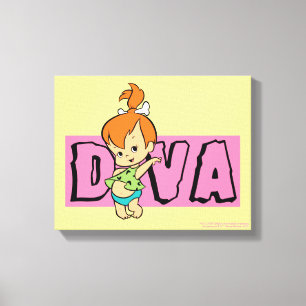 The Flintstones   Pebbles - Little Diva Canvas Print