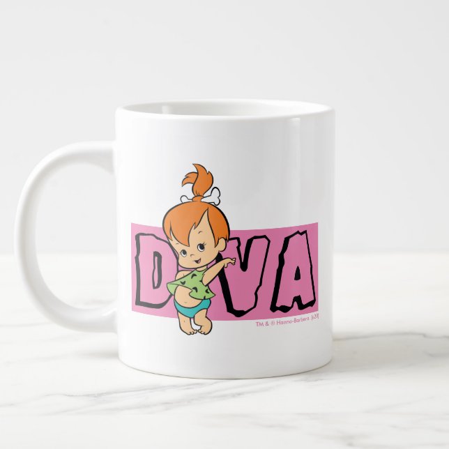 The Flintstones | Pebbles - Little Diva Large Coffee Mug (Left)