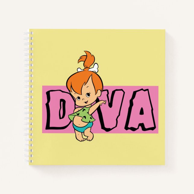 The Flintstones | Pebbles - Little Diva Notebook (Front)