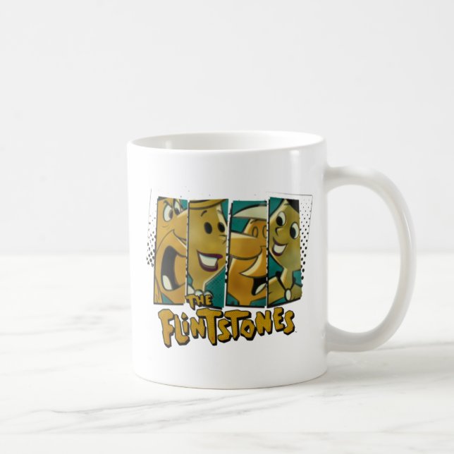 The Flintstones | Retro Comic Character Panels Coffee Mug (Right)