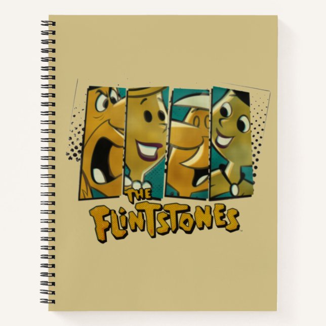 The Flintstones | Retro Comic Character Panels Notebook (Front)