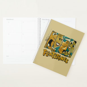The Flintstones Retro Comic Character Panels Planner
