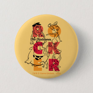 The Flintstones ROCKER 6 Cm Round Badge