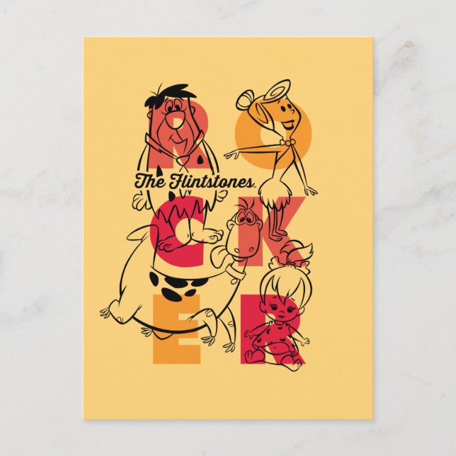 The Flintstones | ROCKER Invitation Postcard (Front)