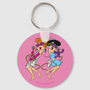 The Flintstones Wilma & Betty Rock Stars Key Ring