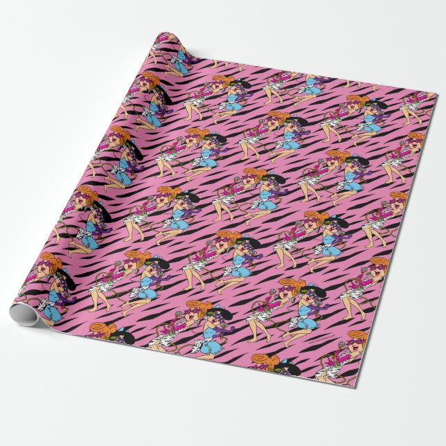 The Flintstones | Wilma & Betty Rock Stars Wrapping Paper (Unrolled)