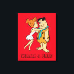The Flintstones | Wilma Kissing Fred Canvas Print<br><div class="desc">Check out Wilma leaning in to kiss Fred.</div>
