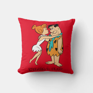 The Flintstones Wilma Kissing Fred Cushion