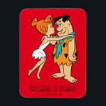 The Flintstones | Wilma Kissing Fred Magnet<br><div class="desc">Check out Wilma leaning in to kiss Fred.</div>