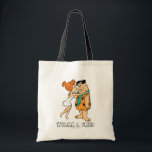 The Flintstones | Wilma Kissing Fred Tote Bag<br><div class="desc">Check out Wilma leaning in to kiss Fred.</div>