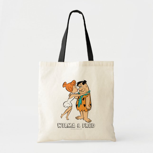 The Flintstones | Wilma Kissing Fred Tote Bag (Front)