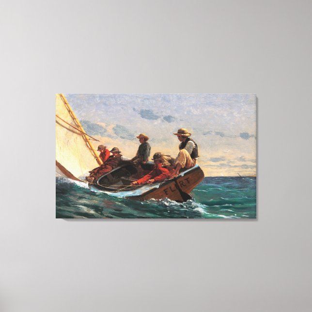 The Flirt Canvas Print (Front)