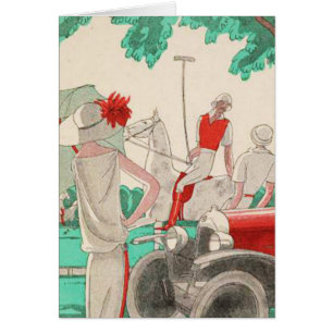 The Flirting Polo Player on Horseback